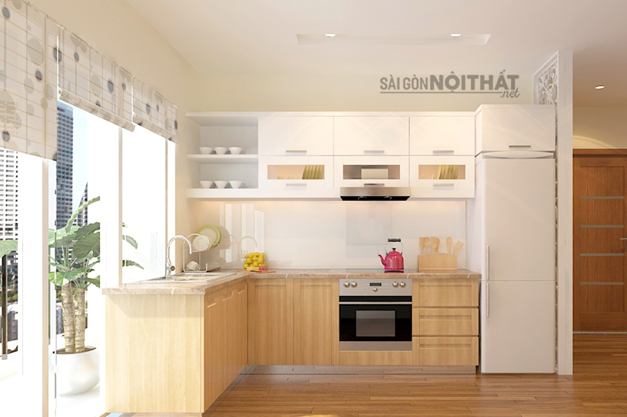 Tư vấn lựa chọn tủ bếp 2 tầng tiết kiệm kh&ocirc;ng gian